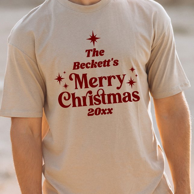 T-shirt Retro Super Joyeux Noël Famille (Créateur téléchargé)