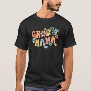 T-shirt Retro Super Mama Matching Famille 1er Anniversaire