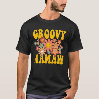 T-shirt Retro Super Mamaw Matching Famille 1er Anniversair
