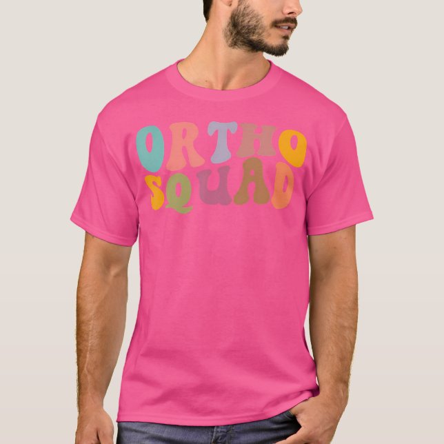 T-shirt Retro Super Ortho Squad Orthopédie Infirmière Doct (Devant)