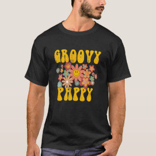 T-shirt Retro Super Pappy Matching Famille 1er Anniversair