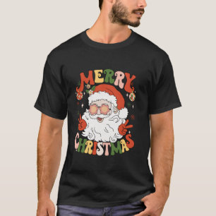 T-shirt Retro Super Père Noël Joyeux Noël 2023 Hommes