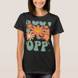 T-shirt Retro Super Poppy Famille de jumelage 1er annivers