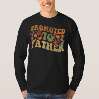 T-shirt Retro Super promu au père pour la nouvelle premièr