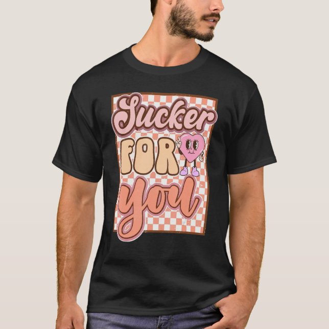 T-shirt Retro Super Sucker pour vous Heureuse Sainte-Valen (Devant)