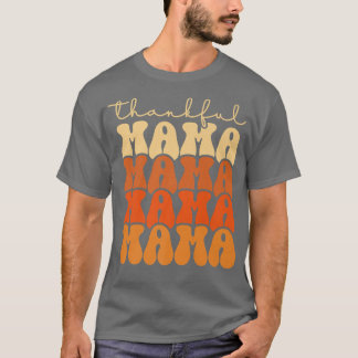 T-shirt Retro Super Thankful Mama Funny Automne Remercieme