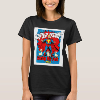 T-shirt Retro Super Trump 2025 Protégez Nos Chats Et Canar