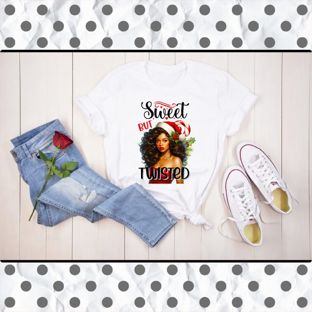 T-shirt Retro Sweet mais tordu Pinup de Noël (Créateur téléchargé)