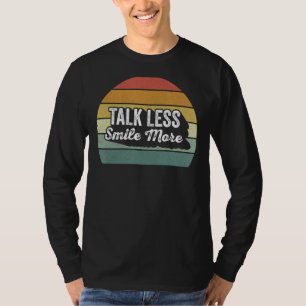 T-shirt Retro Talk Moins Smile Plus Historique Hamilton