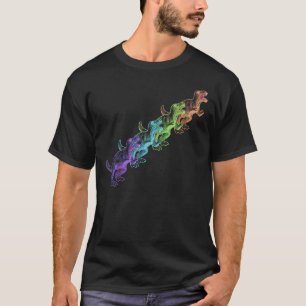 T-shirt Rétro tee - shirt d'art de bruit de dinosaures