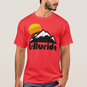 T-shirt Retro Telluride Tourisme Souvenir Design Voyage