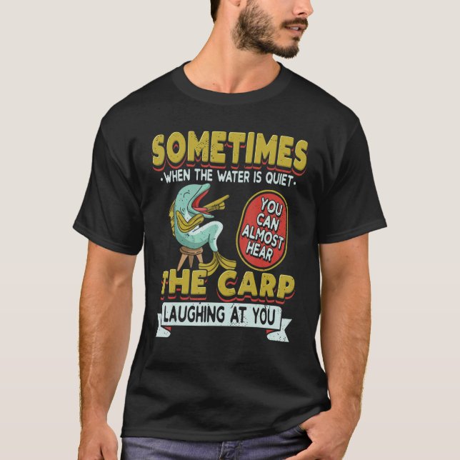 T-shirt Retro The Carp Laughing At You   Fish Fishing Fish (Devant)