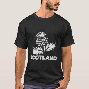 T-shirt Retro Thistle Scottish Rugby Scotland Rugby Footba
