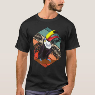 T-shirt Retro Toucan Oiseau tropicale Forêt tropicale Anim