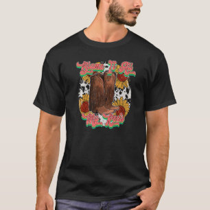 T-shirt Retro Tournesol Boot Blâmer Tout Sur Ma Racine Wes