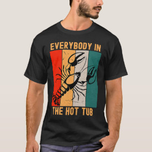 T-shirt Rétro Tout Le Monde Dans Le Bain À Remous Crawfish