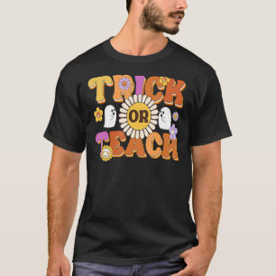 T-shirt Retro Tricoter Ou Enseignant Fantôme Halloween Cos