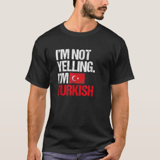 T-shirt Retro Turquie Vêtements Unisex Adultes Noir Petite