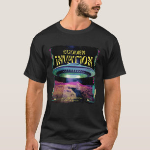 T-shirt Retro UFO Space Conquerors pour UFO et Alien Belie