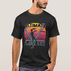 T-shirt Retro Ultimate Frisbee Players Team Sports Disque