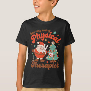 T-shirt Retro Un très joli physiothérapeute Père Noël Chri