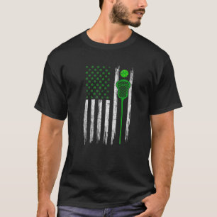 T-shirt Retro USA Drapeau crosse Sports Shamrocks St. Patr