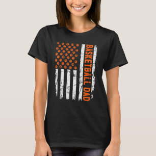 T-shirt Retro USA Flag Sports Meilleur papa jamais Fier Ba