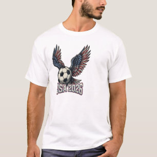 T-shirt Retro USA Soccer 2026 Ailes d'aigle