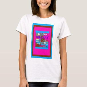 T-shirt Retro USA Stronger Together Abstrait Art Print