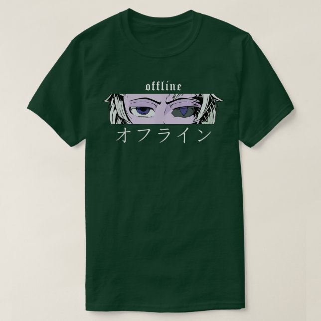 T-shirt Retro Vaporwave Manga Otaku Japan Anime Offline De (Design devant)