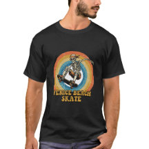 Retro Venice Beach Skate Skeleton