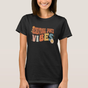 T-shirt Retro Vibes de sport récréatif Enseignante Femmes