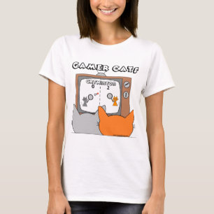 T-shirt "RETRO VIDEO GAME CATS" Cartoon Cats