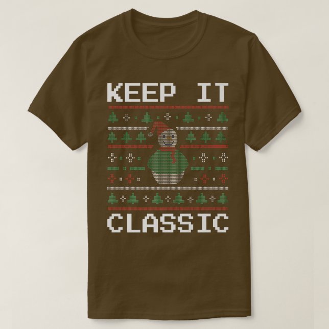 T-shirt Rétro Video Game Lovers Gaming Gamers Piel Santa C (Design devant)