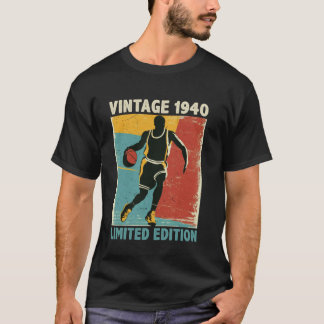T-shirt Rétro Vintage 1940 Amateur de Basket-ball Édition 