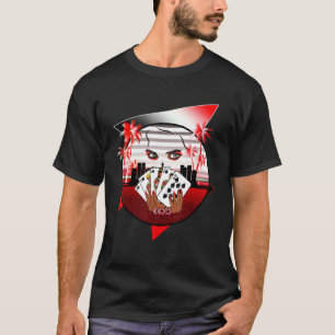 T-shirt Retro Vintage 80's 90's Poker Royal Flush Spades