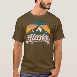 T-shirt Retro Vintage Alaska 