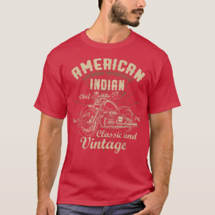 T-shirt Retro Vintage American Motorcycle pour Old Biker F