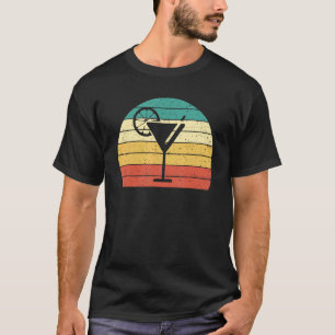 T-shirt Retro Vintage Bartender Cocktail Boisson Bartendin