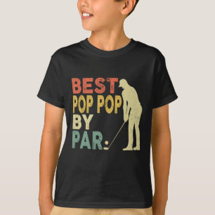 T-shirt Retro Vintage Best Pop Pop Par Par Golf Père's Da