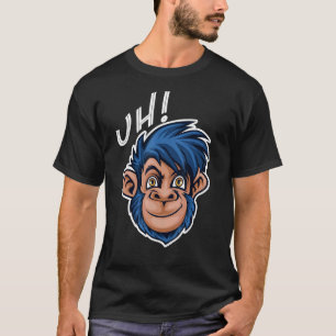 T-shirt Retro Vintage Chimpanzé Singe Forêt sauvage
