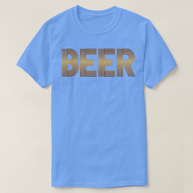 T-shirt Retro Vintage de bière (Design devant)