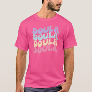 T-shirt Retro Vintage Doula Birth Companion sage-femme