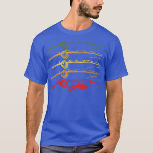 T-shirt rétro vintage Funny Fishing. Cadeau de can