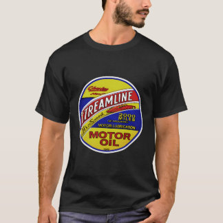 T-shirt Rétro Vintage Gas Streamline Moto Oil Voitures G