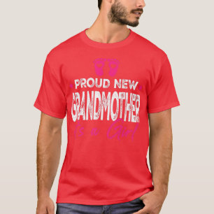 T-shirt Retro Vintage Genre Révèle Fier Nouveau Grand-Mère