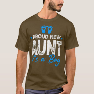 T-shirt Retro Vintage Genre Révèle Fier Nouvelle Tante C'e