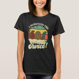 T-shirt Retro Vintage J'Ai Survécu Aux Soixante-Dix Deux F