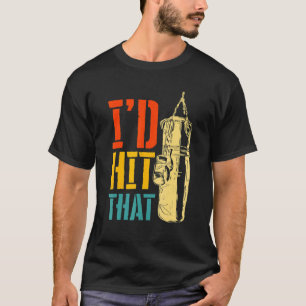 T-shirt Retro Vintage Je frappais cette boîte de boxe homm