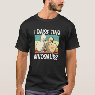 T-shirt Rétro Vintage J'élève des Dinosaures Minuscules Po